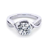 14KW Semi-Mount Diamond Engagement Ring w/ 0.10 ctw Size 6