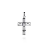 Men's Sterling Silver Cross Pendant