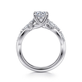 14K White Gold 1.90Carat TW "CZ" Engagement Ring
