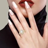 14 Karat Yellow Gold Semi-mount Engagement Ring, 0.85 Carat tw