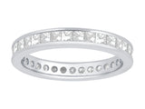 14KW 2.0CTW  Diamond Princess Channel Set Eternity Ring 3.8M