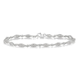 10K White Gold Fashion Diamond Bracelet, 0.30 Carat TW