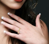 14KY Circular Mount Diamond Stackable Band w/ 0.10 ctw