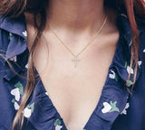 14KY Diamond Cross Pendant w/ 0.25 ctw