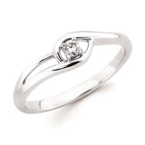 White Gold Diamond Promise Ring