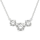White Gold Diamond Station Necklace