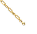 14K Yellow Gold Polished Fancy Link Bracelet