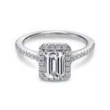 14KW Diamond Engagement Semi-Mount Ring, .28 CTW