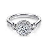 14KW Diamond Engagement Semi-Mount Ring, .42 CTW