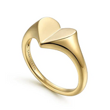 14K Yellow Gold Heart Ring