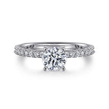 14KW Semi-Mount Diamond Engagement Ring w/ 0.38 ctw