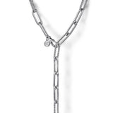 Sterling Silver Bujukan Link Necklace, 32" Length