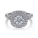 14KW Semi-Mount Diamond Engagement Ring w/ 1.07 ctw