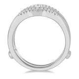 14K White Gold .33Carat TW Diamond Ring Guard